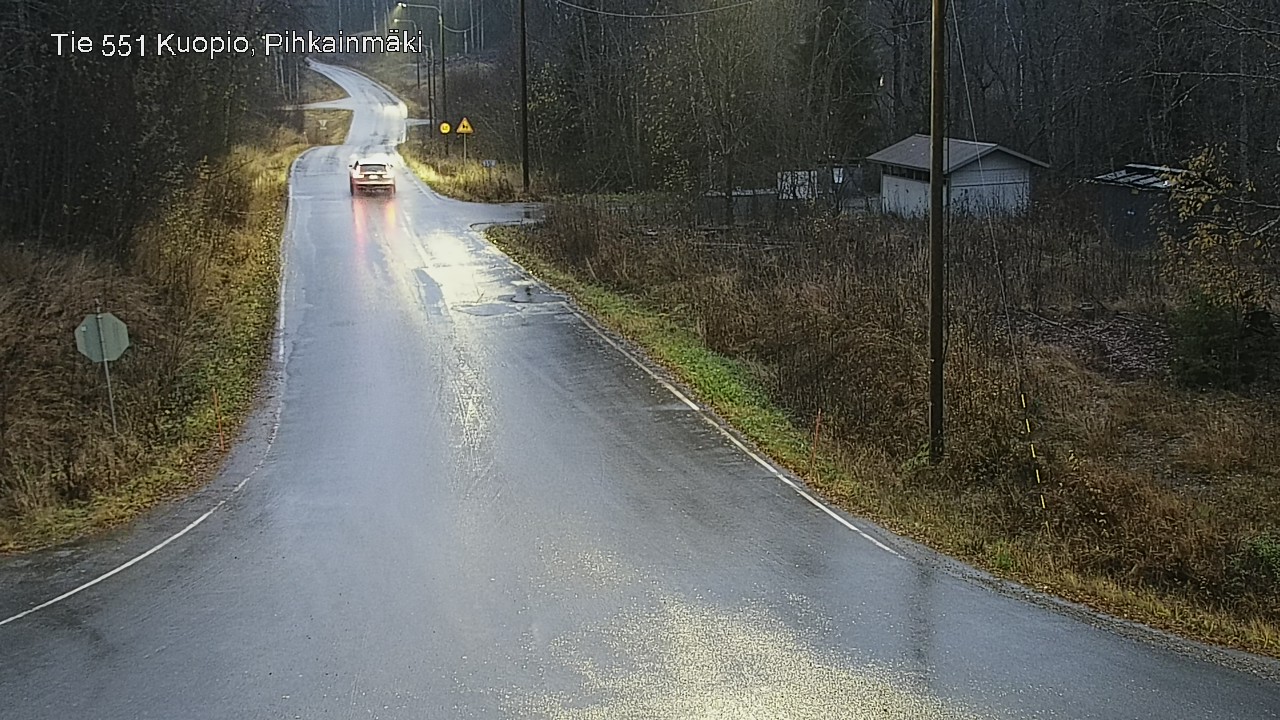 Weather Camera Image Väg 551 Kuopio, Pihkainmäki, Kuopio, Pohjois-Savo