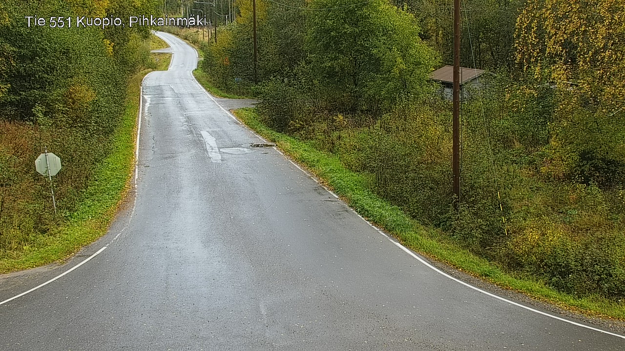 Weather Camera Image Road 551 Kuopio, Pihkainmäki, Kuopio, Pohjois-Savo