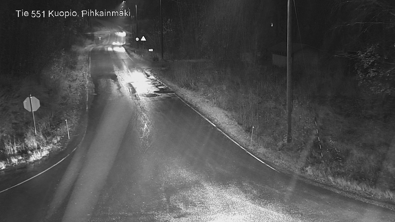 Weather Camera Image Väg 551 Kuopio, Pihkainmäki, Kuopio, Pohjois-Savo