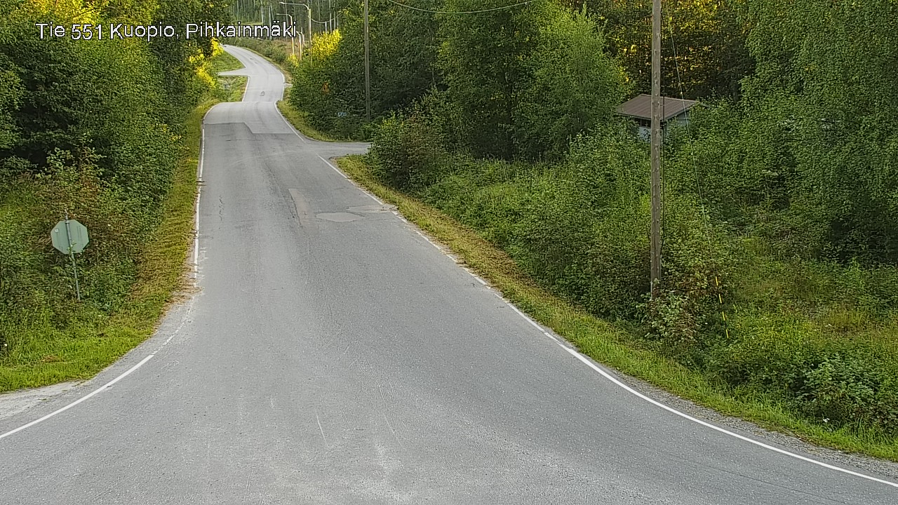 Weather Camera Image Road 551 Kuopio, Pihkainmäki, Kuopio, Pohjois-Savo