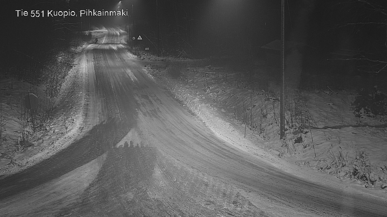 Weather Camera Image Road 551 Kuopio, Pihkainmäki, Kuopio, Pohjois-Savo
