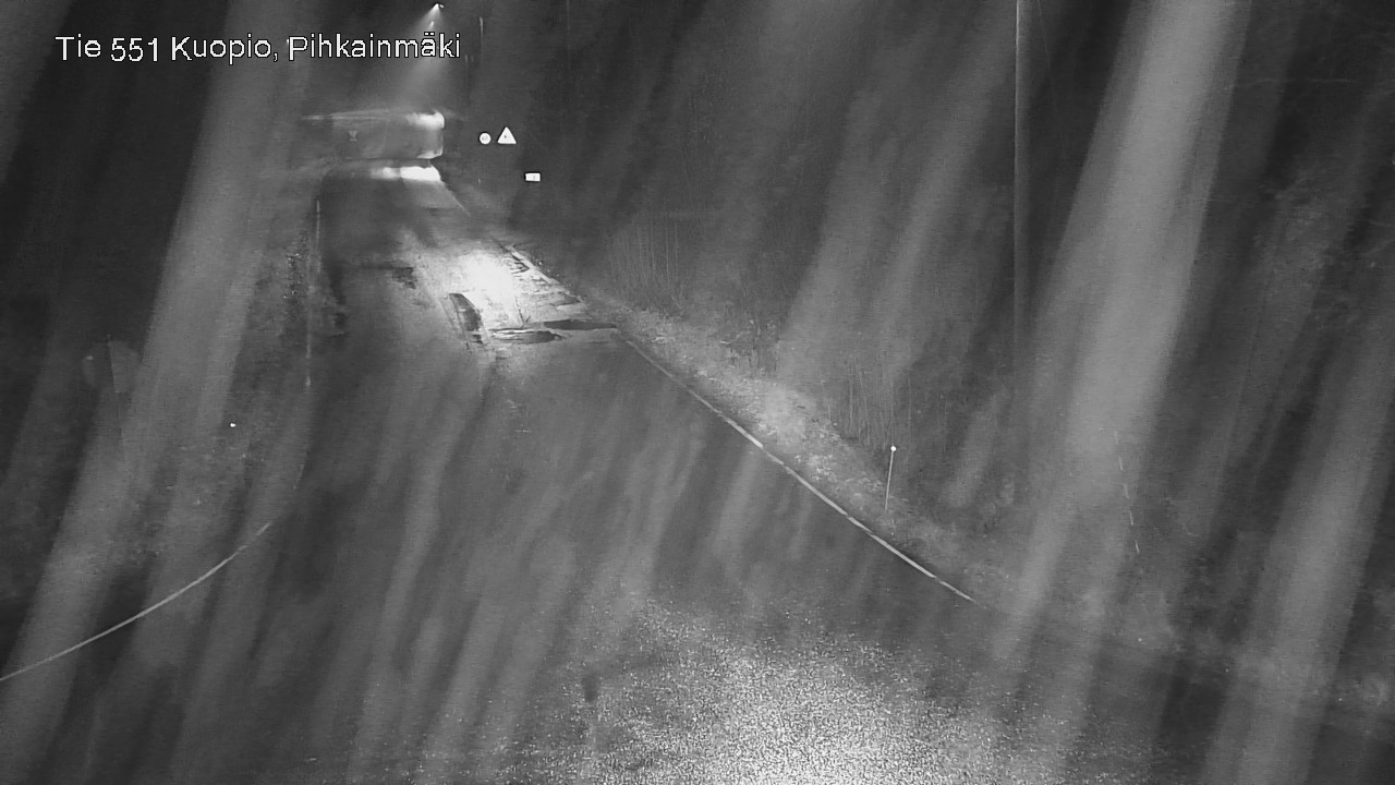 Weather Camera Image Road 551 Kuopio, Pihkainmäki, Kuopio, Pohjois-Savo