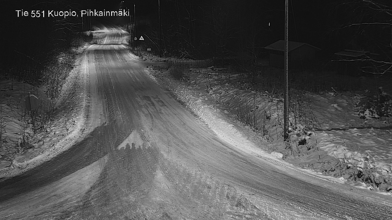 Weather Camera Image Road 551 Kuopio, Pihkainmäki, Kuopio, Pohjois-Savo