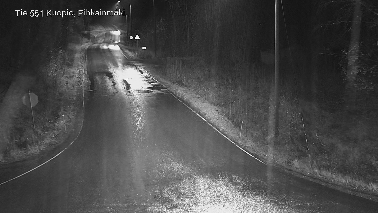 Weather Camera Image Väg 551 Kuopio, Pihkainmäki, Kuopio, Pohjois-Savo