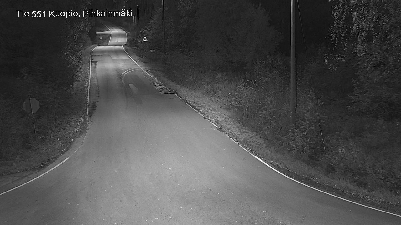 Weather Camera Image Road 551 Kuopio, Pihkainmäki, Kuopio, Pohjois-Savo