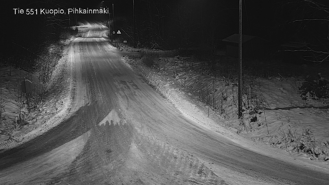 Weather Camera Image Road 551 Kuopio, Pihkainmäki, Kuopio, Pohjois-Savo