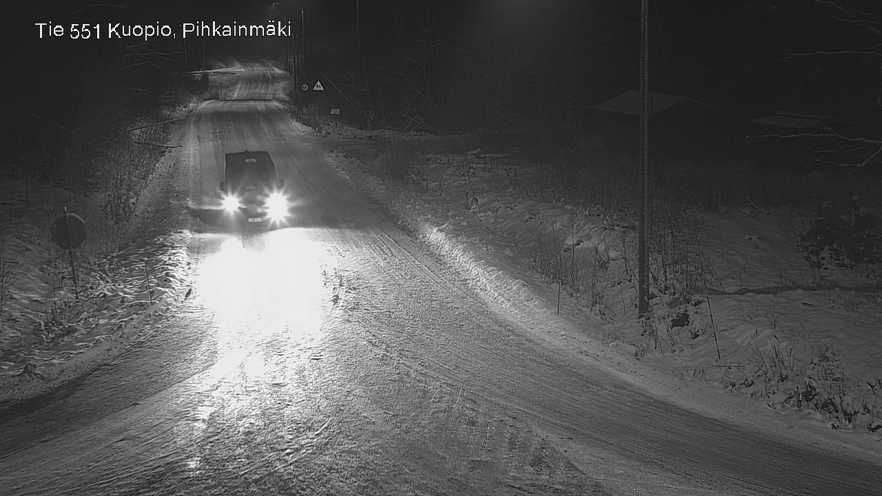 Weather Camera Image Road 551 Kuopio, Pihkainmäki, Kuopio, Pohjois-Savo
