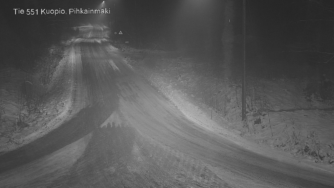 Weather Camera Image Väg 551 Kuopio, Pihkainmäki, Kuopio, Pohjois-Savo