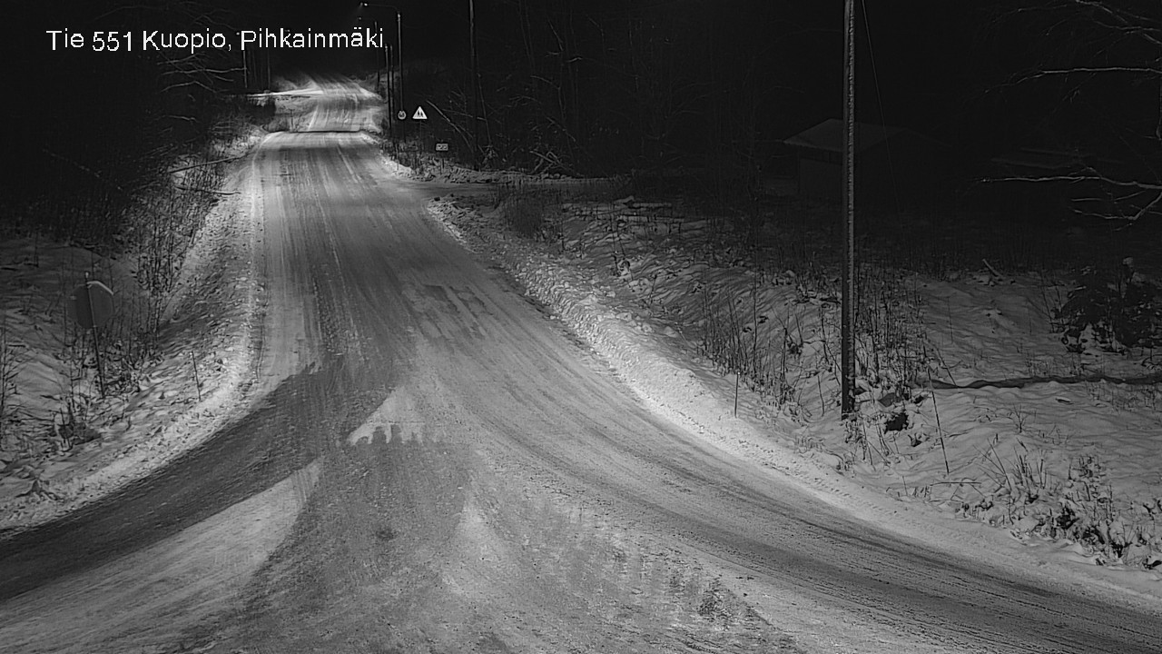 Weather Camera Image Road 551 Kuopio, Pihkainmäki, Kuopio, Pohjois-Savo