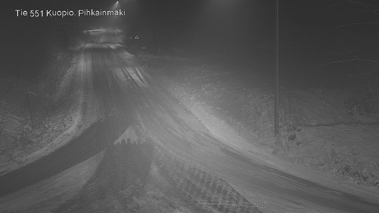 Weather Camera Image Road 551 Kuopio, Pihkainmäki, Kuopio, Pohjois-Savo