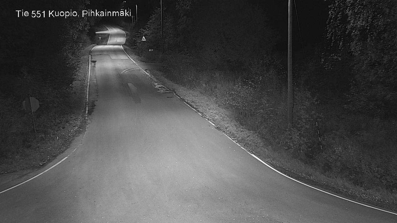 Weather Camera Image Road 551 Kuopio, Pihkainmäki, Kuopio, Pohjois-Savo