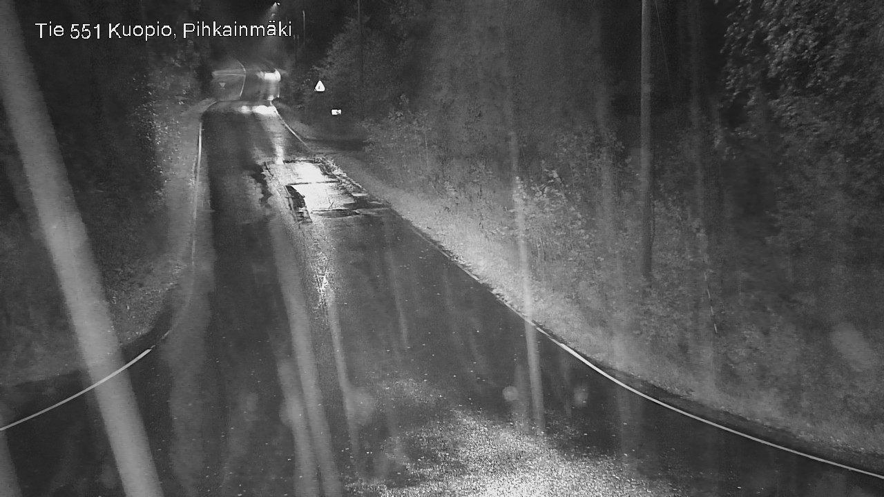 Weather Camera Image Road 551 Kuopio, Pihkainmäki, Kuopio, Pohjois-Savo
