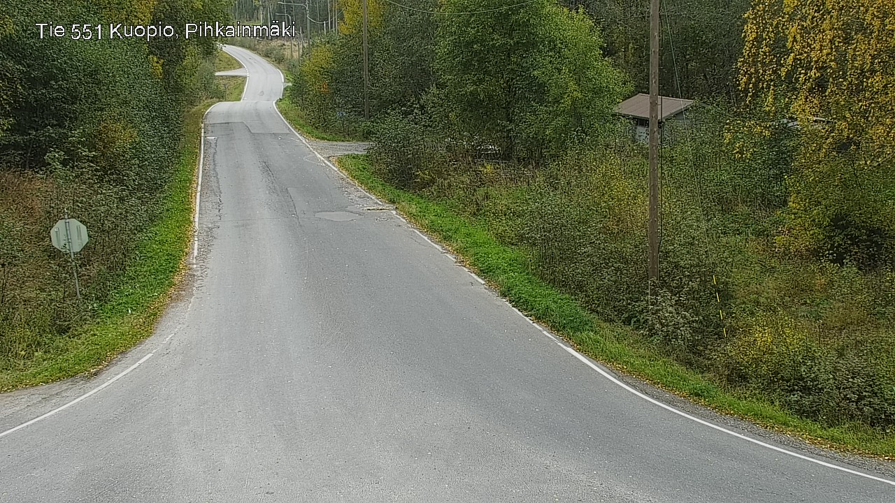 Weather Camera Image Road 551 Kuopio, Pihkainmäki, Kuopio, Pohjois-Savo