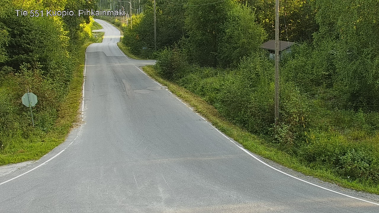 Weather Camera Image Road 551 Kuopio, Pihkainmäki, Kuopio, Pohjois-Savo
