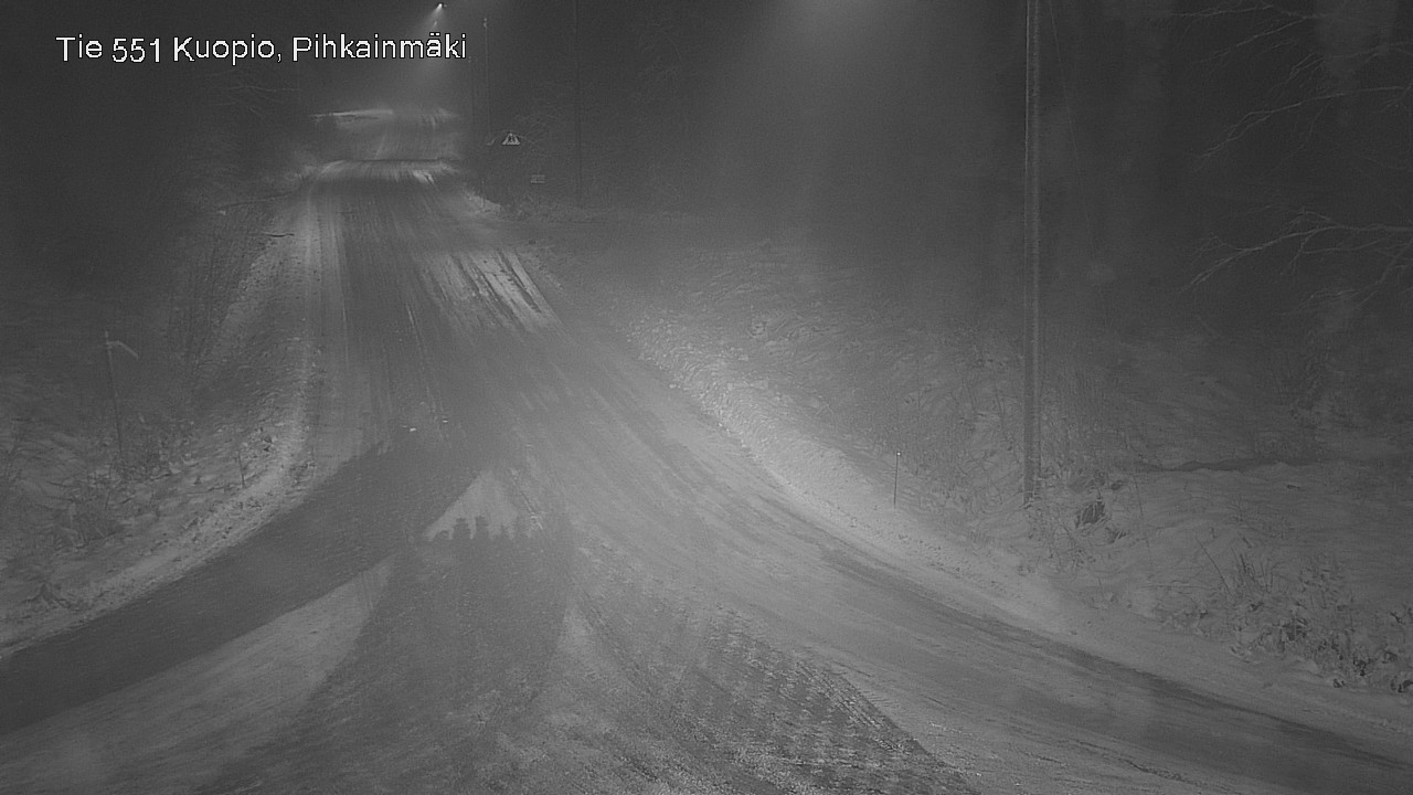 Weather Camera Image Road 551 Kuopio, Pihkainmäki, Kuopio, Pohjois-Savo