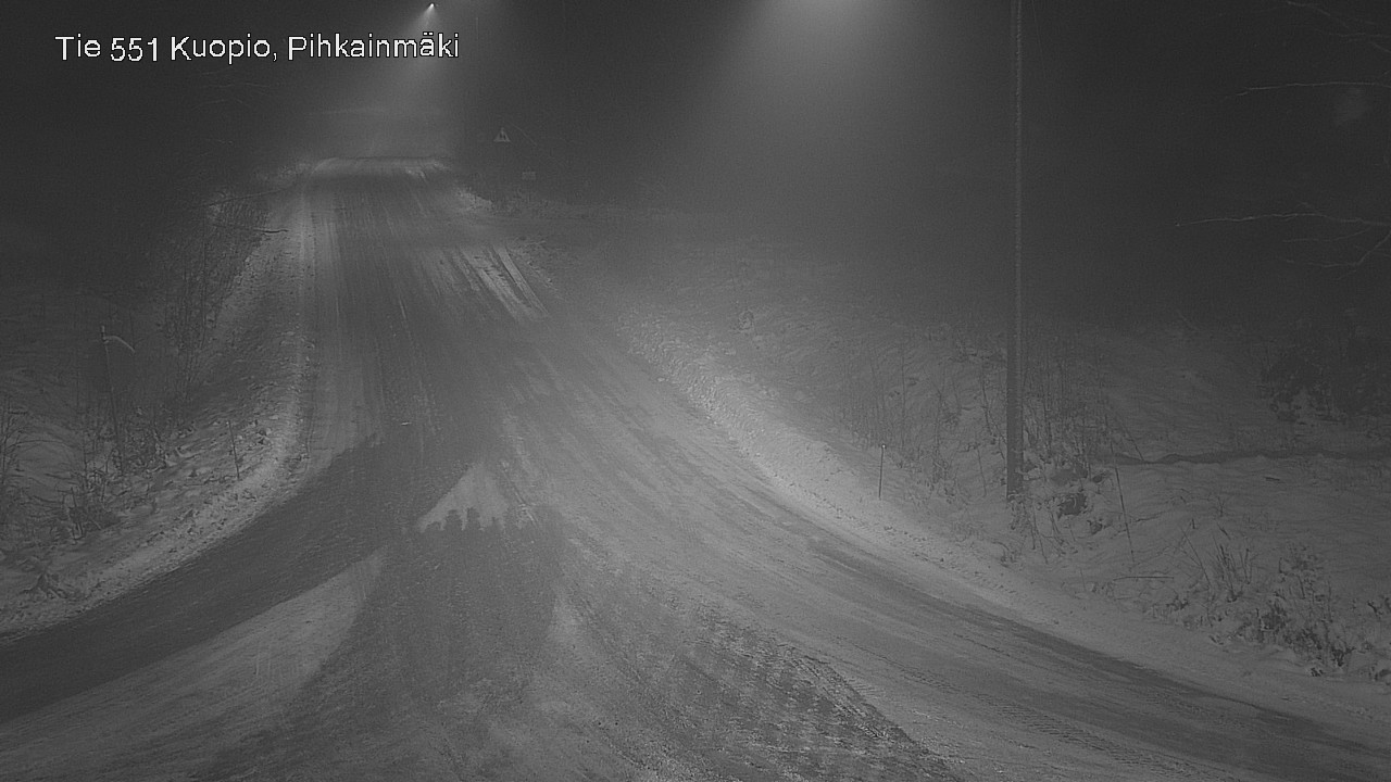 Weather Camera Image Road 551 Kuopio, Pihkainmäki, Kuopio, Pohjois-Savo