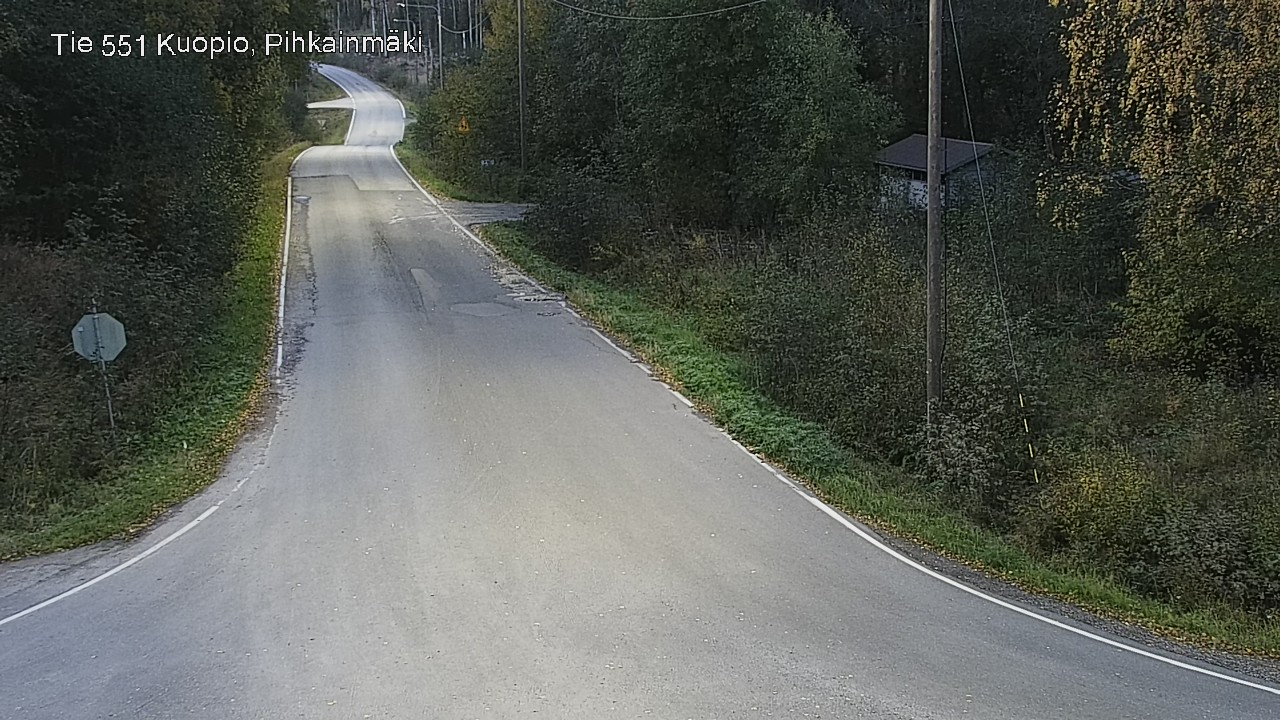 Weather Camera Image Road 551 Kuopio, Pihkainmäki, Kuopio, Pohjois-Savo
