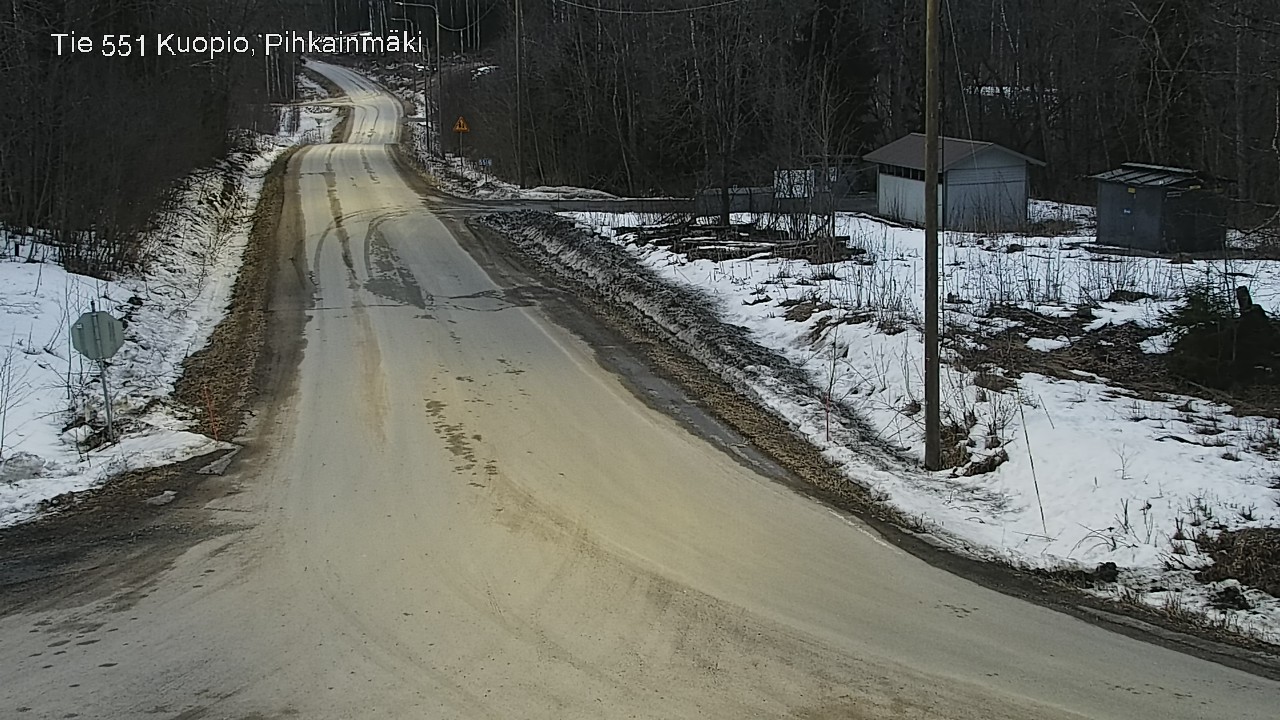 Weather Camera Image Road 551 Kuopio, Pihkainmäki, Kuopio, Pohjois-Savo