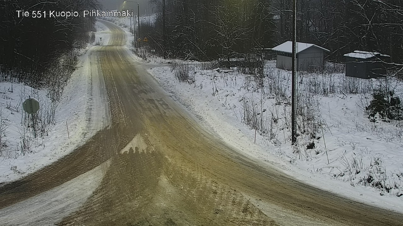 Weather Camera Image Road 551 Kuopio, Pihkainmäki, Kuopio, Pohjois-Savo