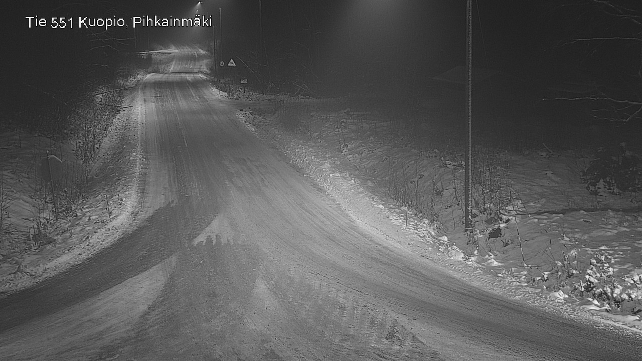 Weather Camera Image Road 551 Kuopio, Pihkainmäki, Kuopio, Pohjois-Savo