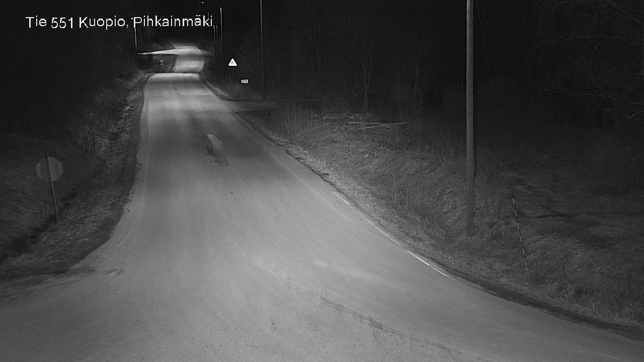 Weather Camera Image Road 551 Kuopio, Pihkainmäki, Kuopio, Pohjois-Savo