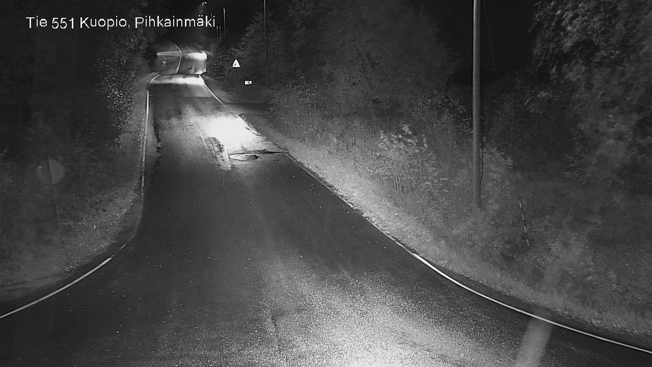 Weather Camera Image Road 551 Kuopio, Pihkainmäki, Kuopio, Pohjois-Savo