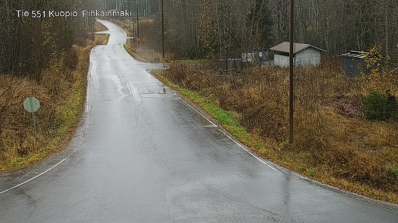 Weather Camera Image Väg 551 Kuopio, Pihkainmäki, Kuopio, Pohjois-Savo