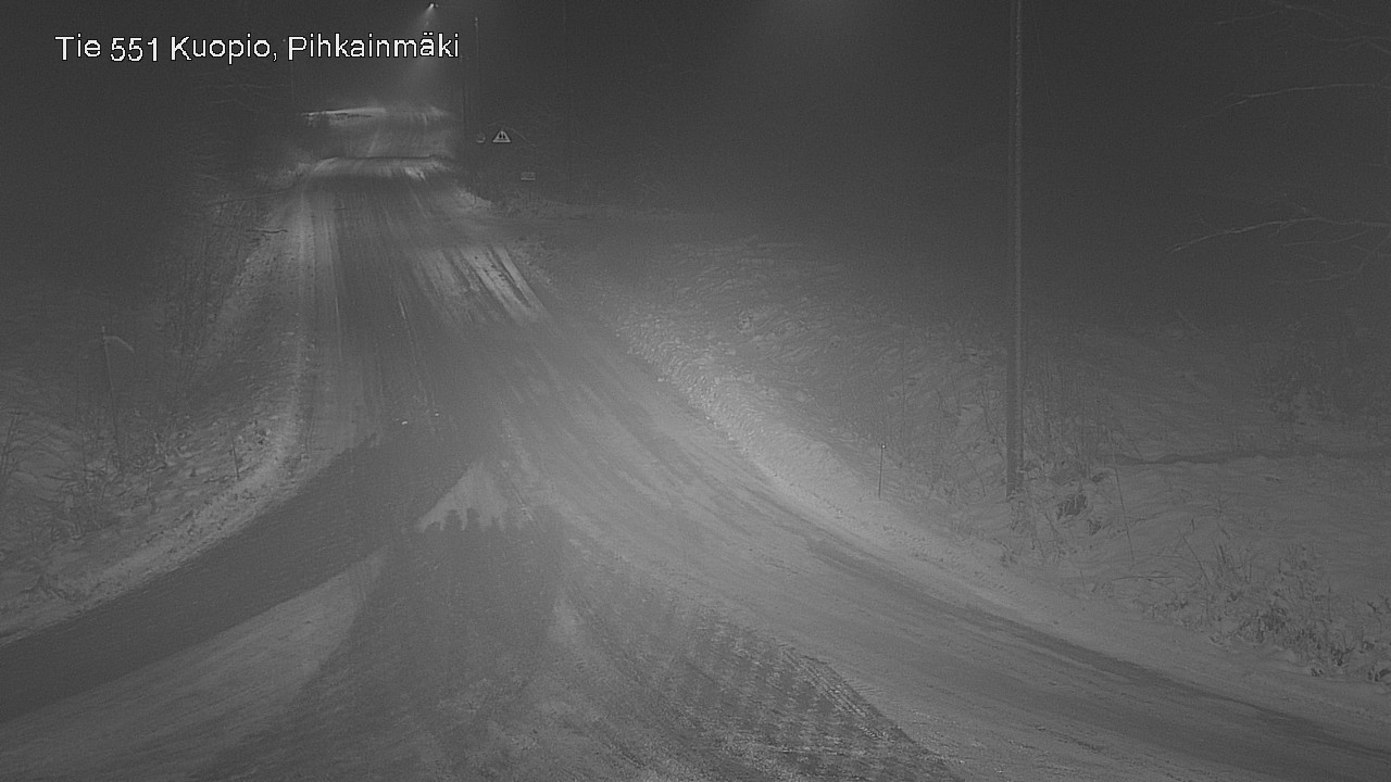 Weather Camera Image Road 551 Kuopio, Pihkainmäki, Kuopio, Pohjois-Savo