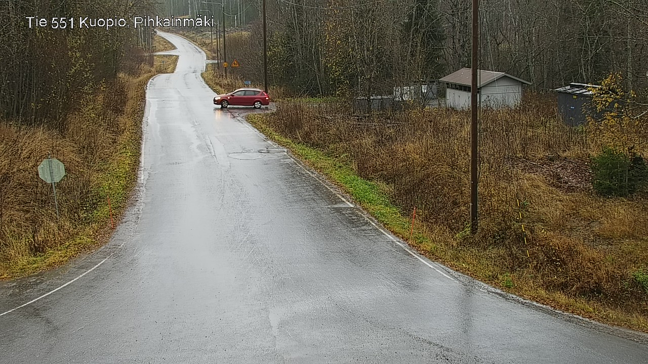 Weather Camera Image Väg 551 Kuopio, Pihkainmäki, Kuopio, Pohjois-Savo