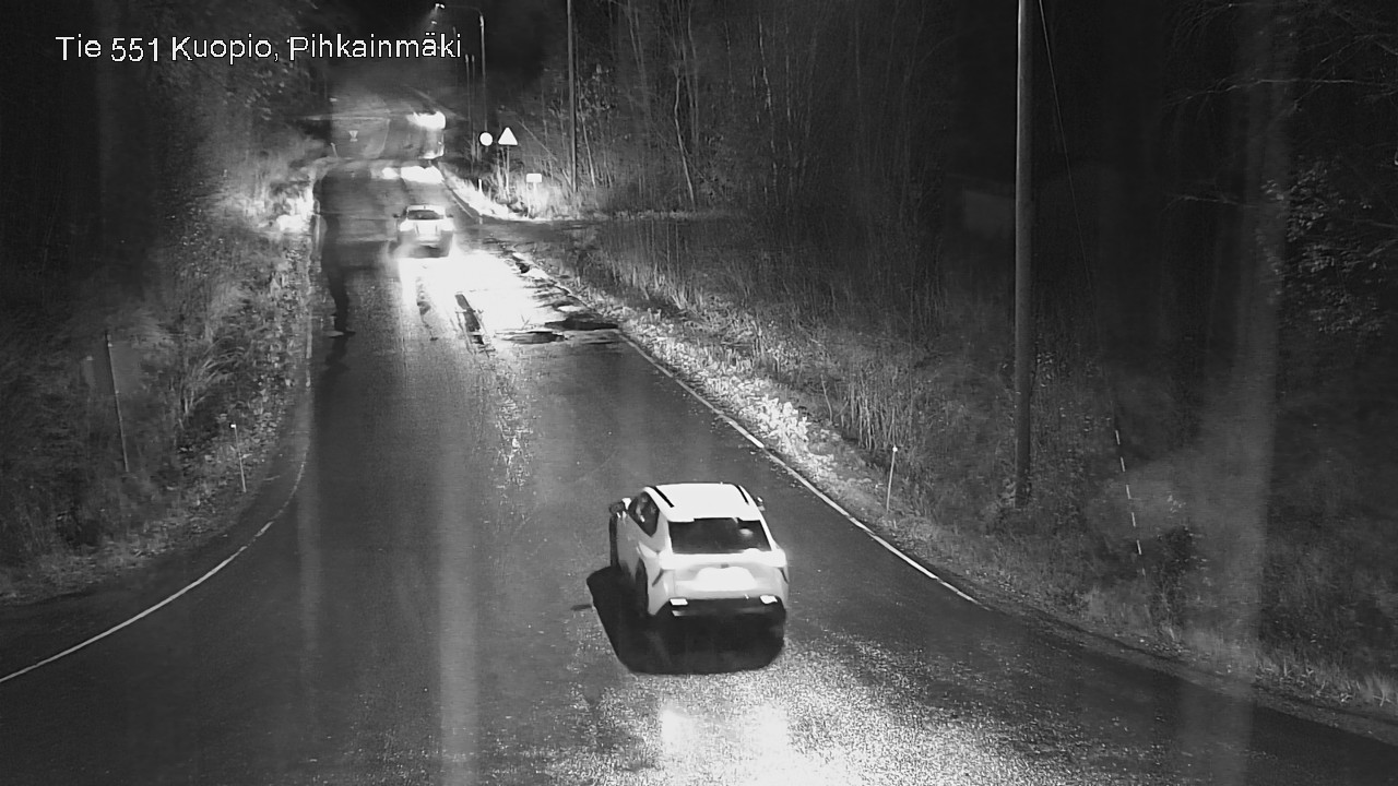 Weather Camera Image Väg 551 Kuopio, Pihkainmäki, Kuopio, Pohjois-Savo