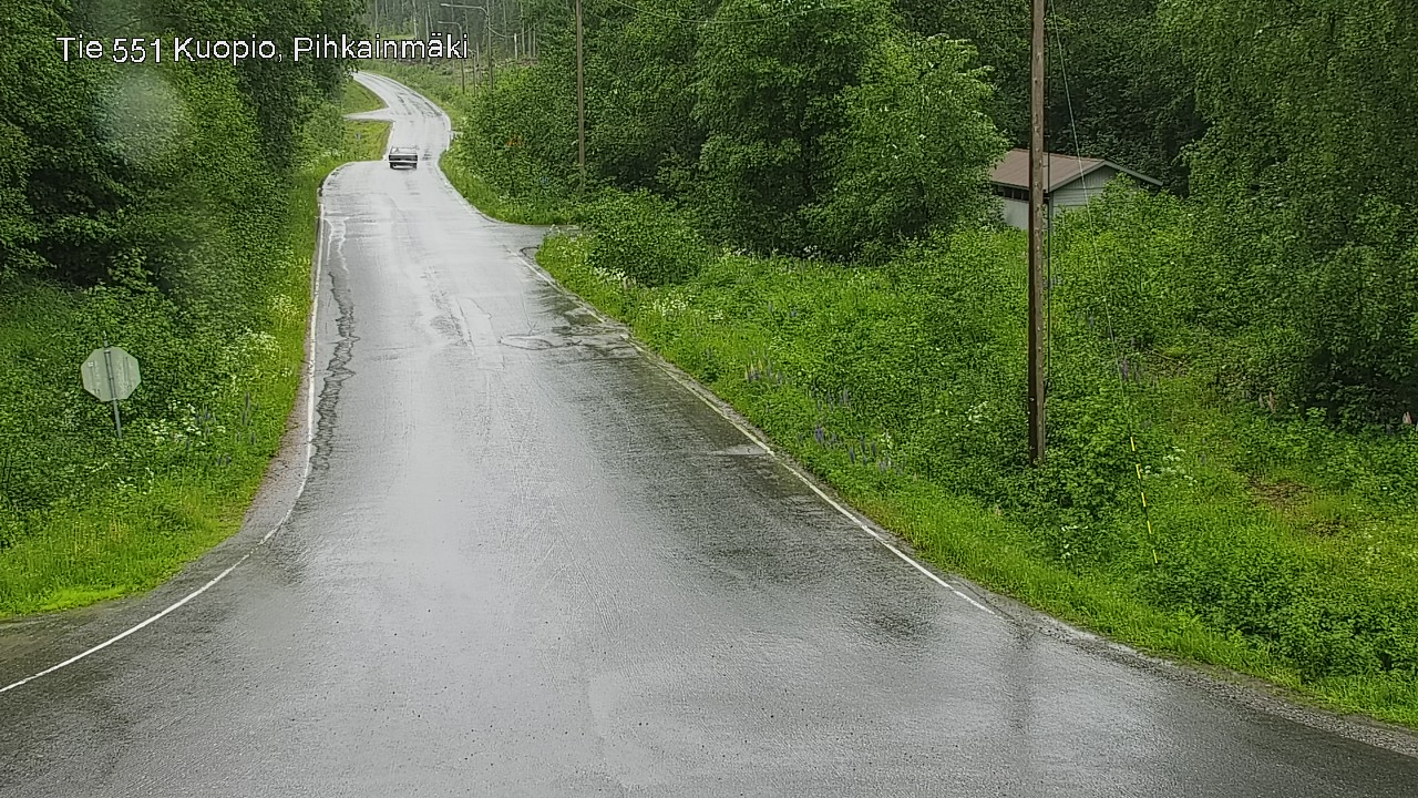 Weather Camera Image Väg 551 Kuopio, Pihkainmäki, Kuopio, Pohjois-Savo