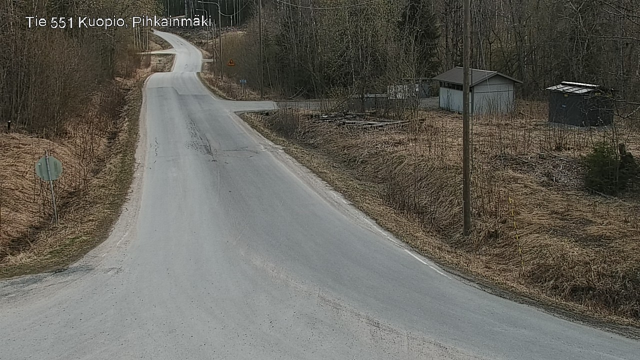 Weather Camera Image Road 551 Kuopio, Pihkainmäki, Kuopio, Pohjois-Savo