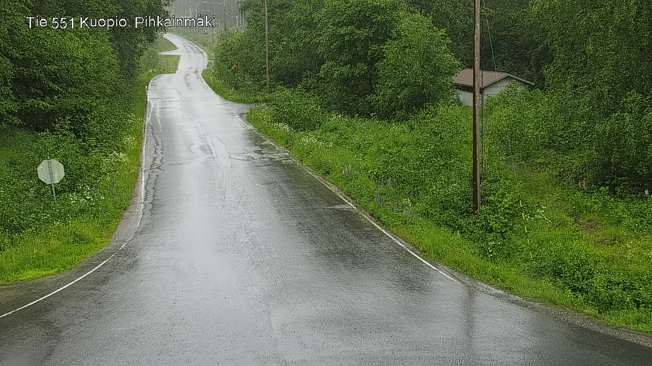 Weather Camera Image Väg 551 Kuopio, Pihkainmäki, Kuopio, Pohjois-Savo