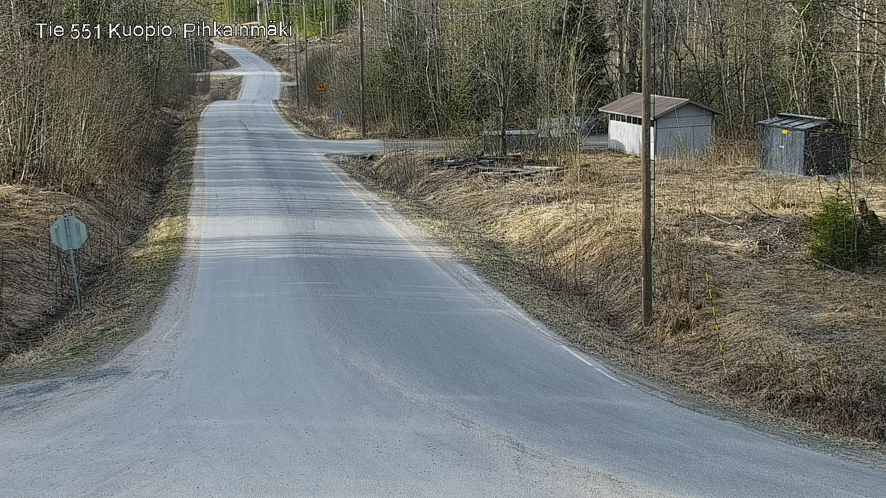 Weather Camera Image Road 551 Kuopio, Pihkainmäki, Kuopio, Pohjois-Savo