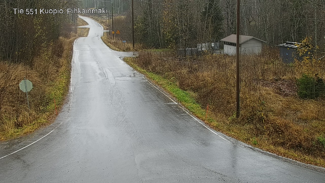 Weather Camera Image Väg 551 Kuopio, Pihkainmäki, Kuopio, Pohjois-Savo