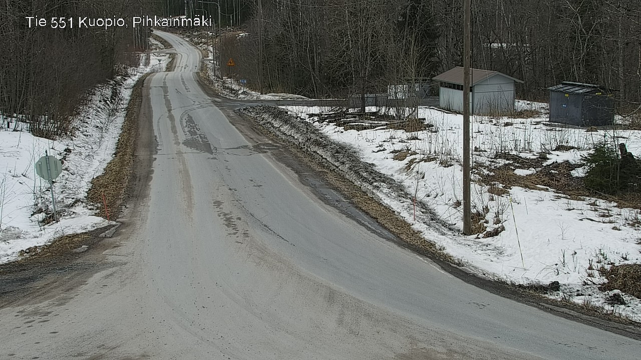 Weather Camera Image Road 551 Kuopio, Pihkainmäki, Kuopio, Pohjois-Savo