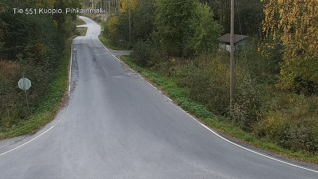 Weather Camera Image Road 551 Kuopio, Pihkainmäki, Kuopio, Pohjois-Savo