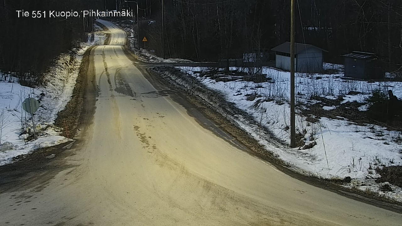 Weather Camera Image Road 551 Kuopio, Pihkainmäki, Kuopio, Pohjois-Savo