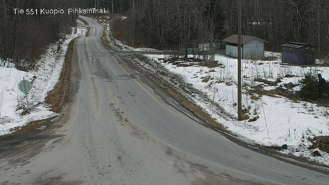 Weather Camera Image Road 551 Kuopio, Pihkainmäki, Kuopio, Pohjois-Savo