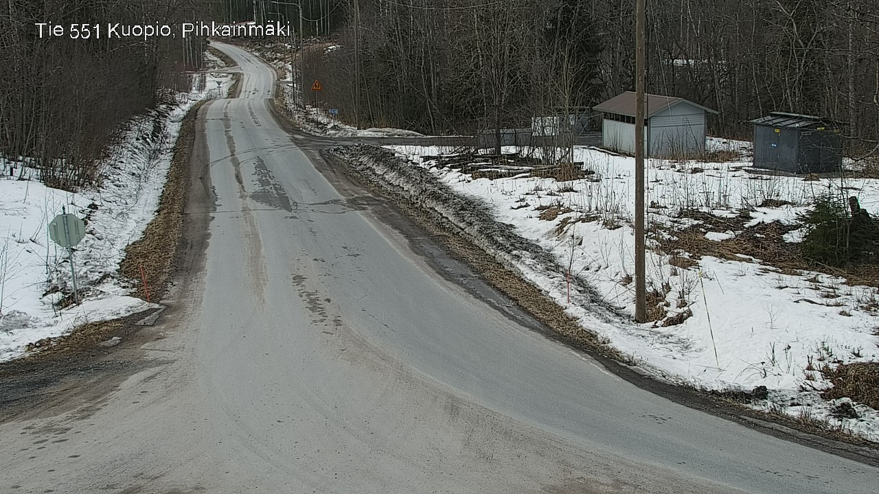 Weather Camera Image Road 551 Kuopio, Pihkainmäki, Kuopio, Pohjois-Savo