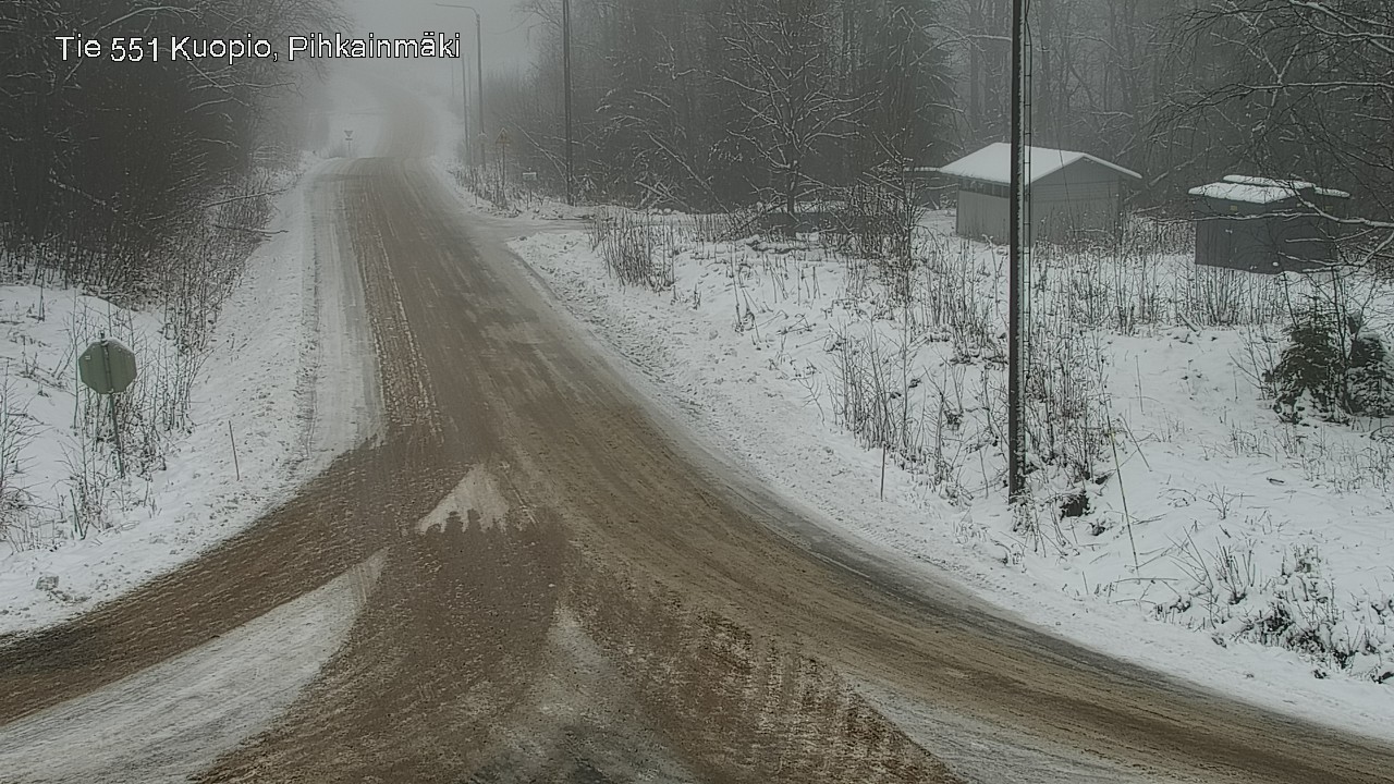 Weather Camera Image Road 551 Kuopio, Pihkainmäki, Kuopio, Pohjois-Savo