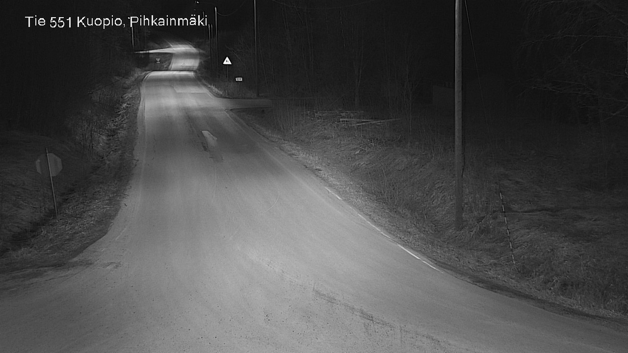 Weather Camera Image Road 551 Kuopio, Pihkainmäki, Kuopio, Pohjois-Savo