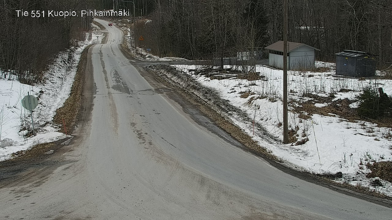Weather Camera Image Road 551 Kuopio, Pihkainmäki, Kuopio, Pohjois-Savo