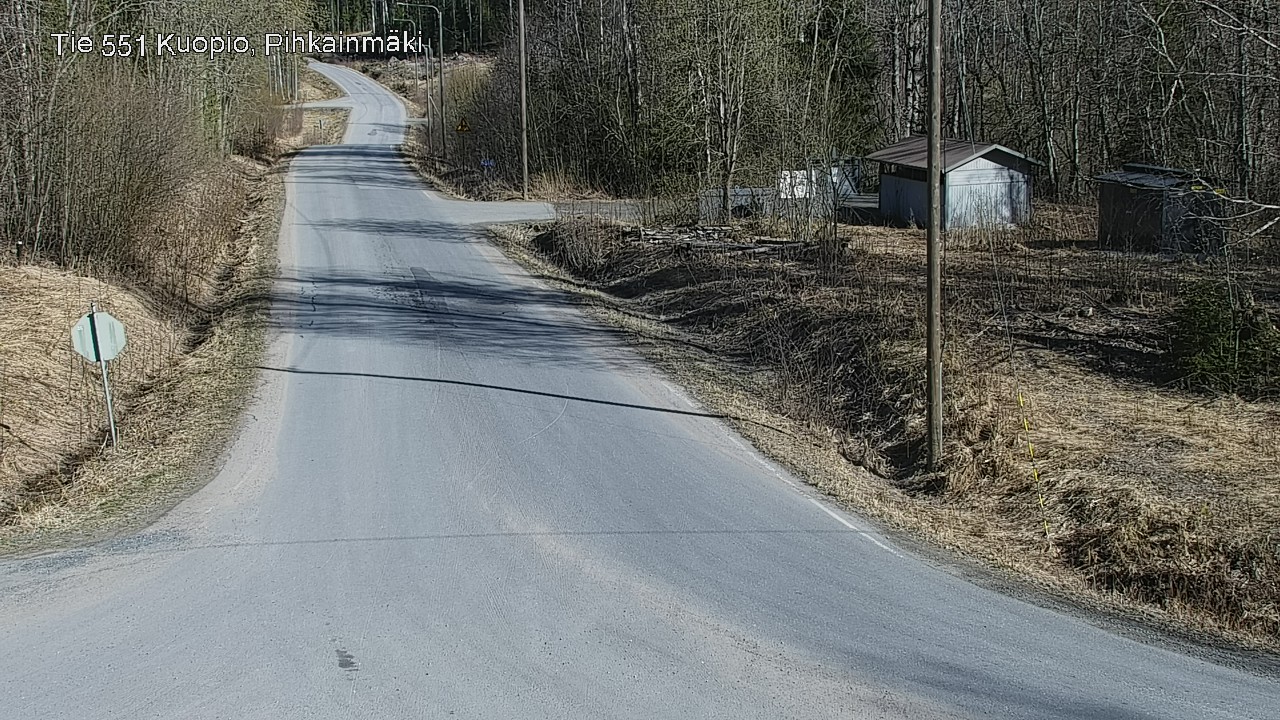 Weather Camera Image Road 551 Kuopio, Pihkainmäki, Kuopio, Pohjois-Savo