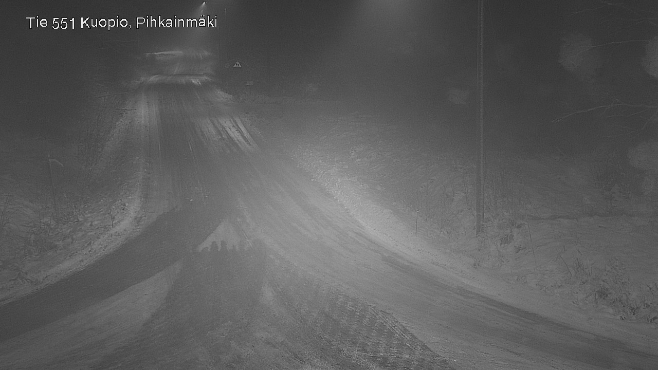 Weather Camera Image Road 551 Kuopio, Pihkainmäki, Kuopio, Pohjois-Savo