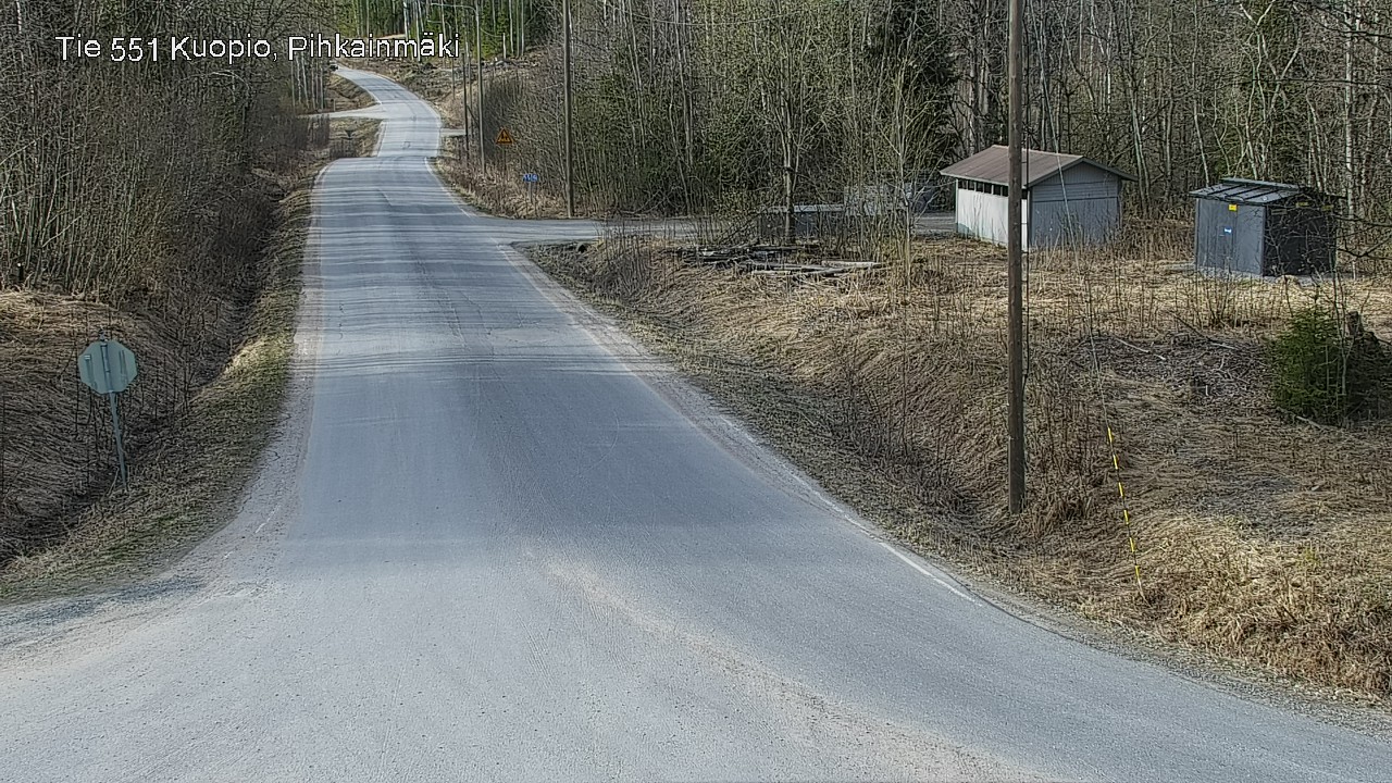 Weather Camera Image Road 551 Kuopio, Pihkainmäki, Kuopio, Pohjois-Savo