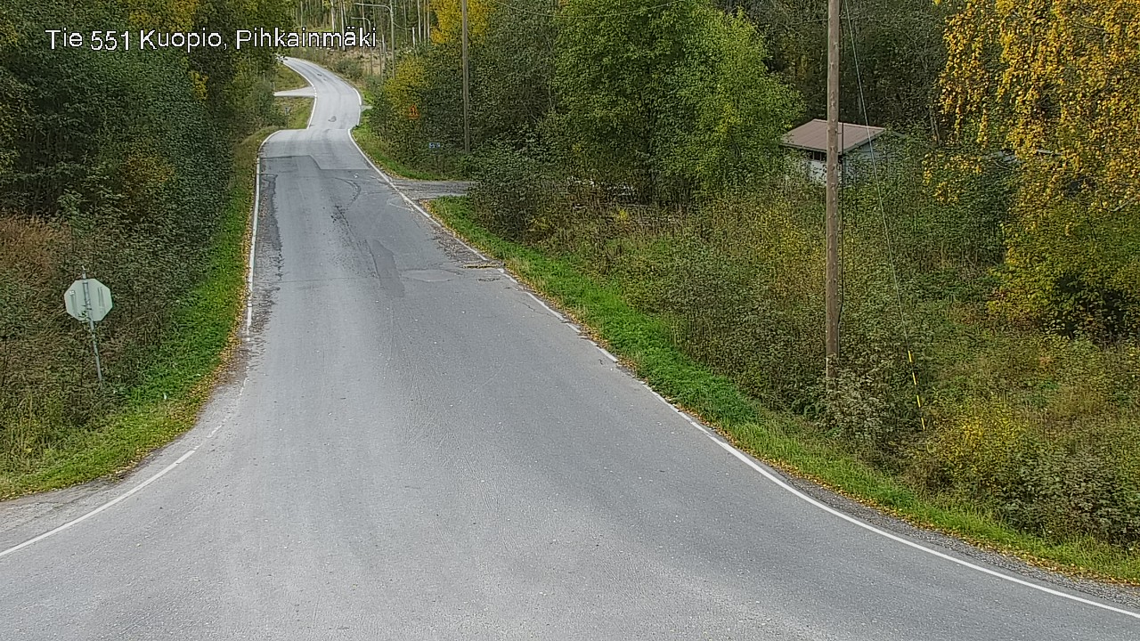 Weather Camera Image Road 551 Kuopio, Pihkainmäki, Kuopio, Pohjois-Savo