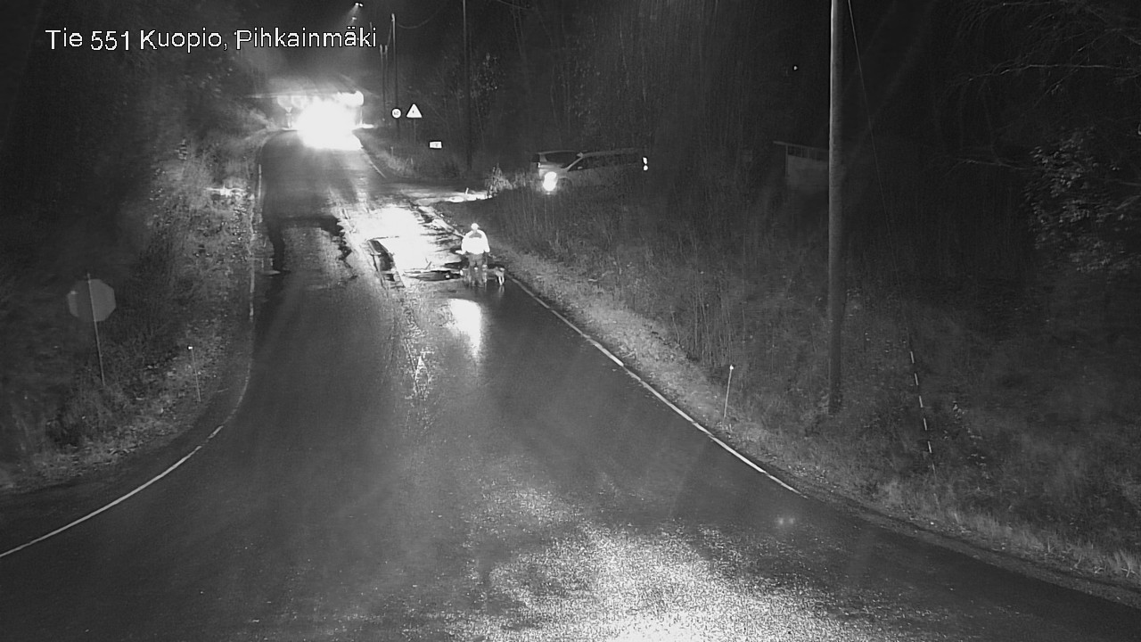 Weather Camera Image Väg 551 Kuopio, Pihkainmäki, Kuopio, Pohjois-Savo