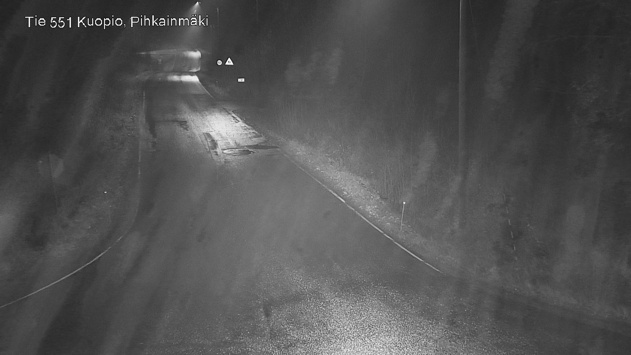 Weather Camera Image Road 551 Kuopio, Pihkainmäki, Kuopio, Pohjois-Savo
