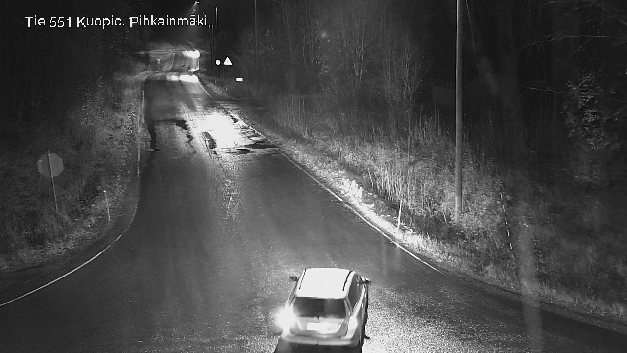 Weather Camera Image Väg 551 Kuopio, Pihkainmäki, Kuopio, Pohjois-Savo
